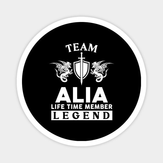 Alia Name T Shirt - Alia Life Time Member Legend Gift Item Tee Magnet by unendurableslemp118